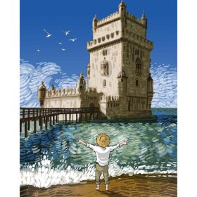 Erőd - számozott kifestő