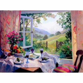 Pazar táj - számozott kifestő