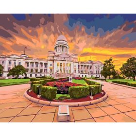 Udvarház - számozott kifestő