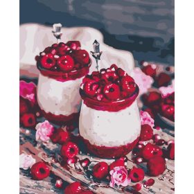 Gyümölcs kehely - számozott kifestő