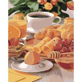 Csodás reggeli - számozott kifestő