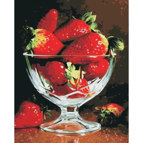 Eper kehely - számozott kifestő