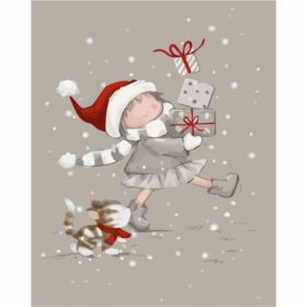 Karácsonyi manó - számozott kifestő