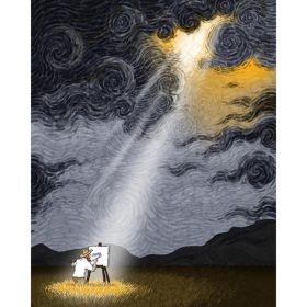 Cseppnyi napsugár - számozott kifestő