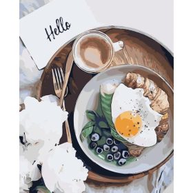 Reggeli étkezés - számozott kifestő