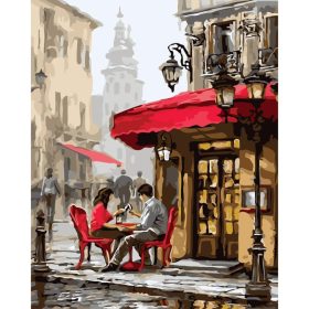 Romantikus délután - számozott kifestő