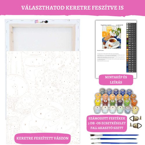 Kávé - számozott kifestő