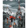Vihar Párizsban - számozott kifestő