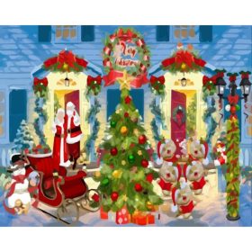 Télanyó házikója - számozott kifestő