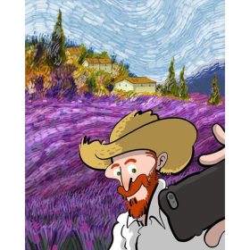 Modern Vincent - számozott kifestő