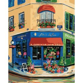 Virág bolt - számozott kifestő