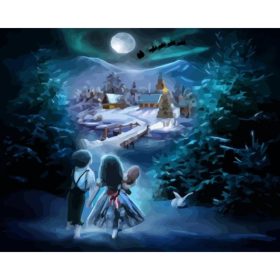 Sarki fény - számozott kifestő