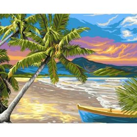 Csodálatos tengerpart - számozott kifestő