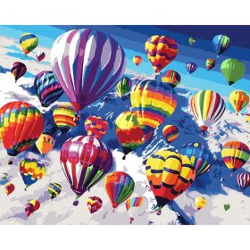 Színes ballonok a levegőben - számozott kifestő
