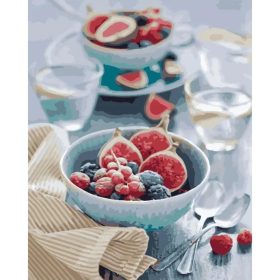 Gyümölcstál - számozott kifestő