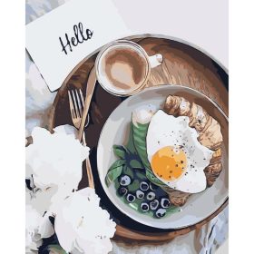 Kedves reggeli - számozott kifestő