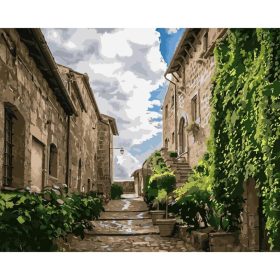 Várfal - számozott kifestő