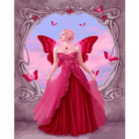 Vörös tündér - számozott kifestő