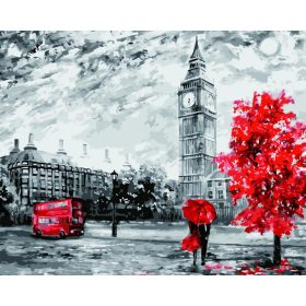 Őszi Big Ben - számozott kifestő