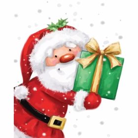 Zöld ajándékcsomag - számozott kifestő