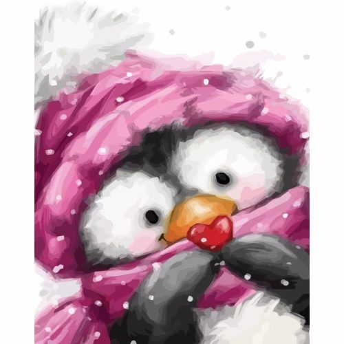 Kukucs pingvin - számozott kifestő