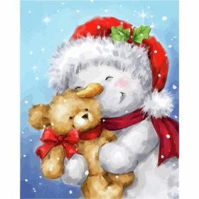 Örömteli találkozás - számozott kifestő