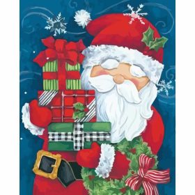 Télapó és ajándékai - számozott kifestő