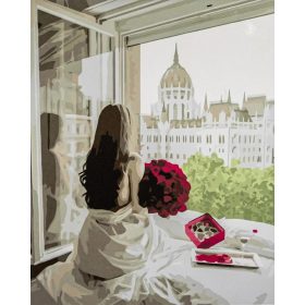 Kilátás a Parlamentre - számozott kifestő