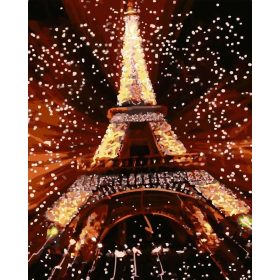 Havas Eiffel-torony - számozott kifestő