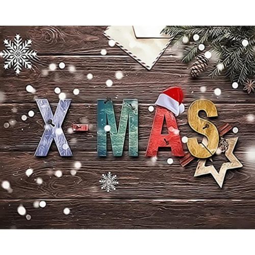 X-MAS - számozott kifestő