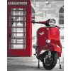 Piros Vespa - számozott kifestő