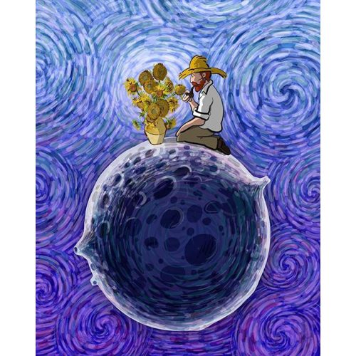 Van Gogh virága - számozott kifestő