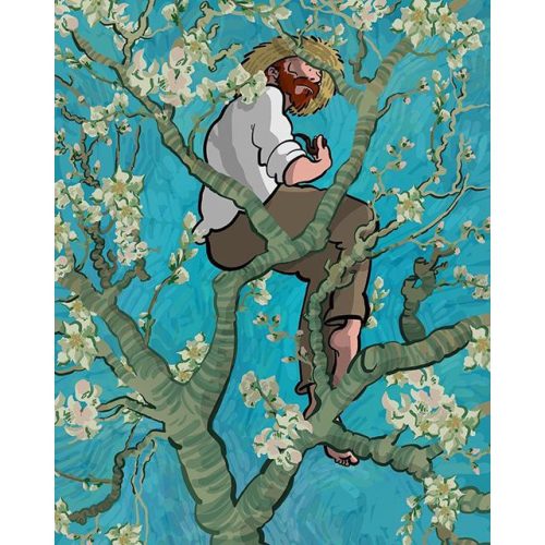 Van Gogh a fa tetején - számozott kifestő