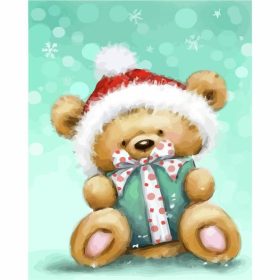 Zöld ajándék - számozott kifestő