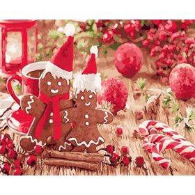 Téli finomságog - számozott kifestő