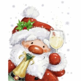 Ünnepel a télapó - számozott kifestő