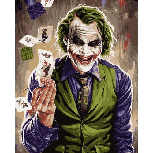 Joker mosolya - számozott kifestő