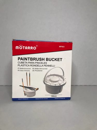 Ecsettisztító és Tároló vödör, műanyag, kör alakú